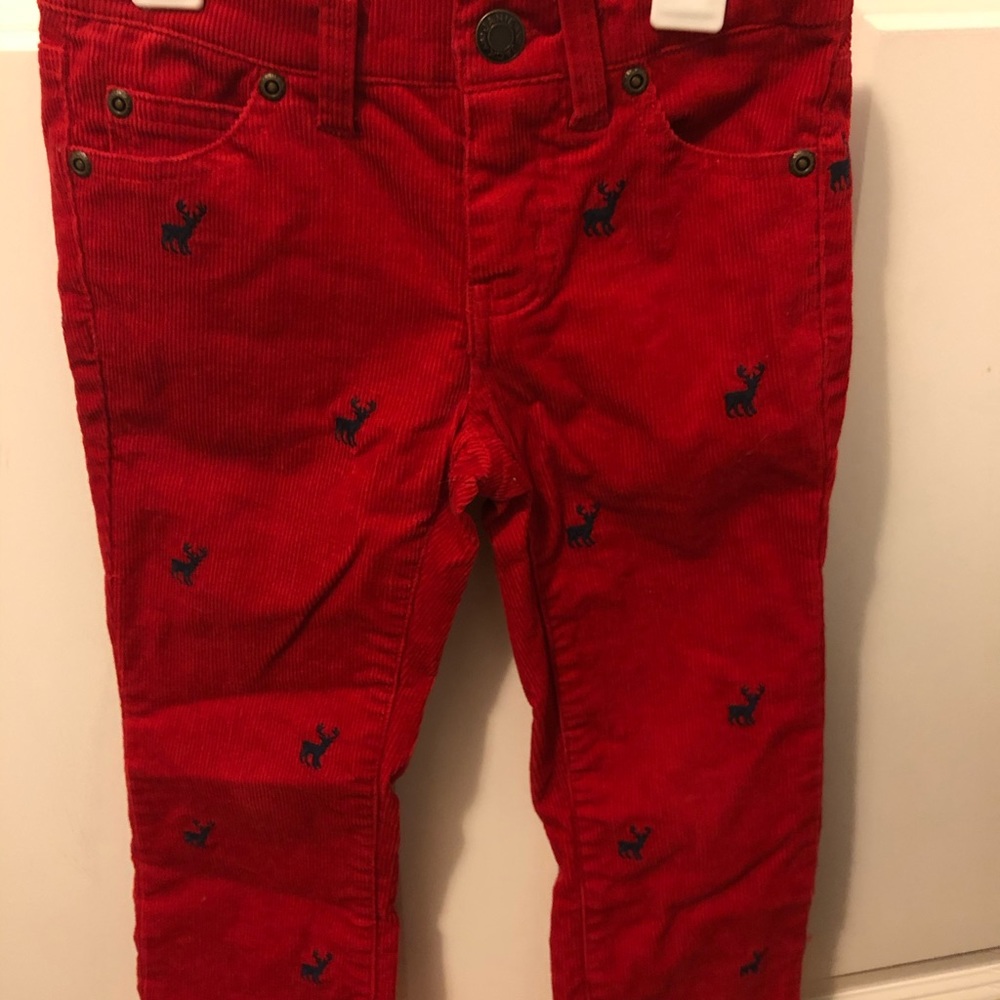 EUC Janie and Jack reindeer cords